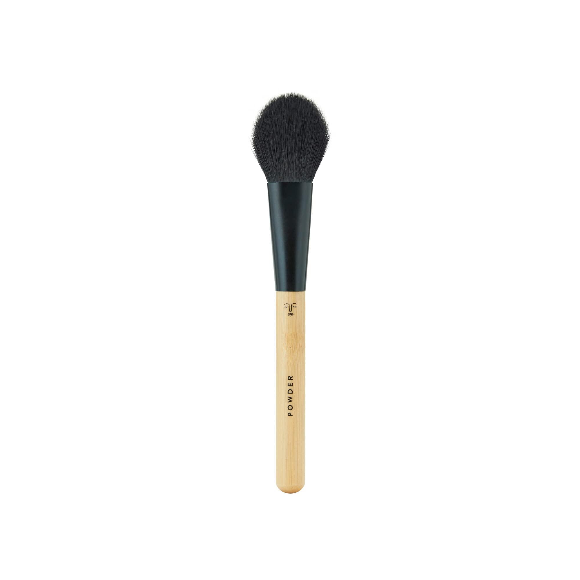 Honest Beauty Honest Beauty Powder Brush | Even Blending for Loose + Pressed Powders | Renewable Bamboo, Synthetic Bristles | Cruelty Free