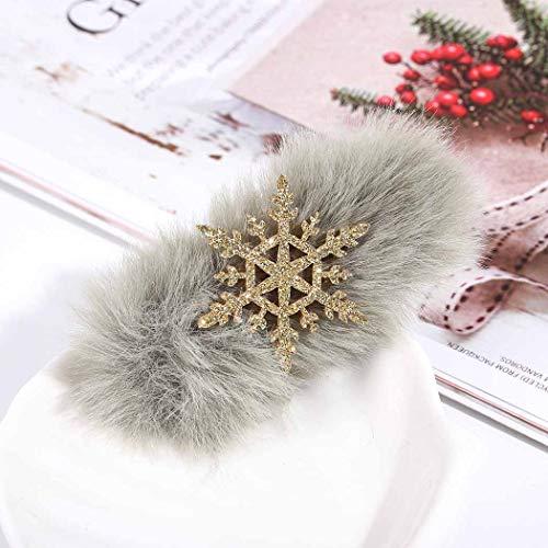 Bomine Bomine Christmas Hairpin Bowknot Hair Clips Hairpin Hair Accessories for Adult and Children 4Sets