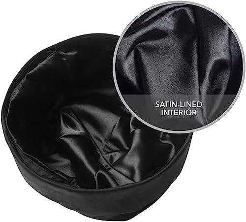 Hairbrella Hairbrella Premium Satin-Lined Mens Sleep Cap, Wave Cap, Adjustable Durags for Men, Durag Alternative for 360 Waves XL Cranberry