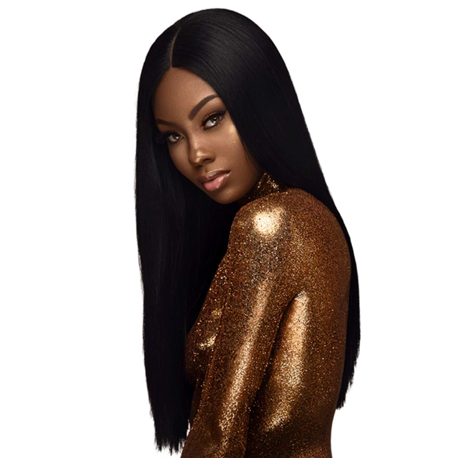 Sensationnel Sensationnel Empire gold yaki weave - human hair for weaving and sew in styles (18 inch, 1B OFFBLACK)