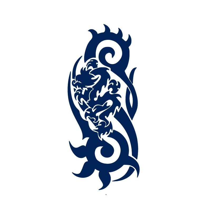 NinthAvenue Basics Leopard/Dagger/Flower/Louts/Dragon Lasts 15 Days Waterproof Temporary Tattoos Men Flash Tatoo Tattoo Sticker