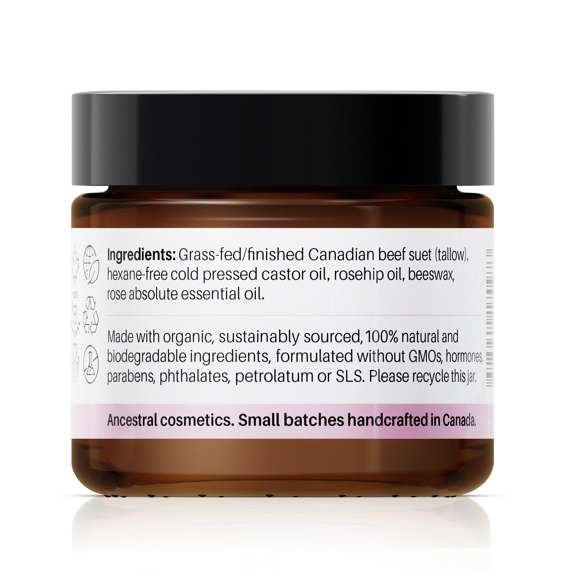 Lipidology Skincare Organic Rose Tallow Balm, 60 ml