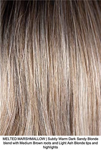 Belle of Hope Belle of Hope EVANNA MONO Lace Front Double Mono Synthetic Wig by Amore, 5PC Bundle: Wig, 4oz Mara Ray Enriched Shampoo, Conditioner, Wide Tooth Comb, and 19 Page Guide (Melted Marshmallow)