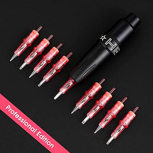 Ambition Ambition 20Pcs Disposable Tattoo Cartridge Needles Bugpin 3RL - 0.18MM Permanent Makeup Eyebrows Eyeliner Lips & SMP Tattoo Cartridge Supplies for Rotary Tattoo Pen Machine (0603RL)