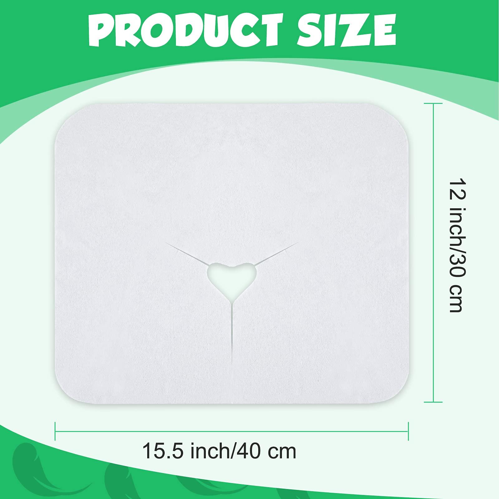 Tatuo 200 Pieces Disposable Face Cradle Covers Massage Headrest Covers for Massage Tables and Massage Chairs Beauty Spa Salon Bed, 11.8 x 15.7 Inches (White)