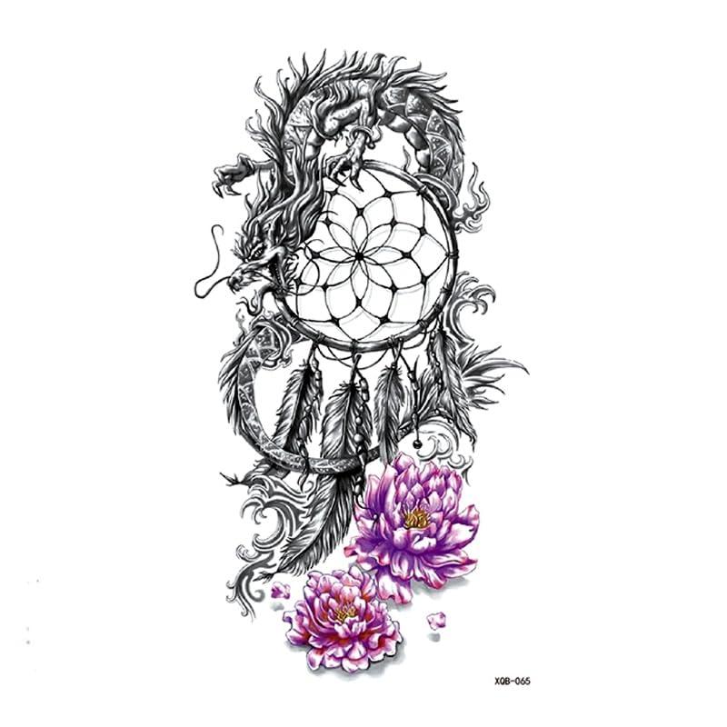 Generic Drogon/Flower Eye/Owl Temporary Tattoo Stickers Tatoo Men Henna Tatoo Body Art Tattoo Waterproof Temporary Tattoos Sleeves