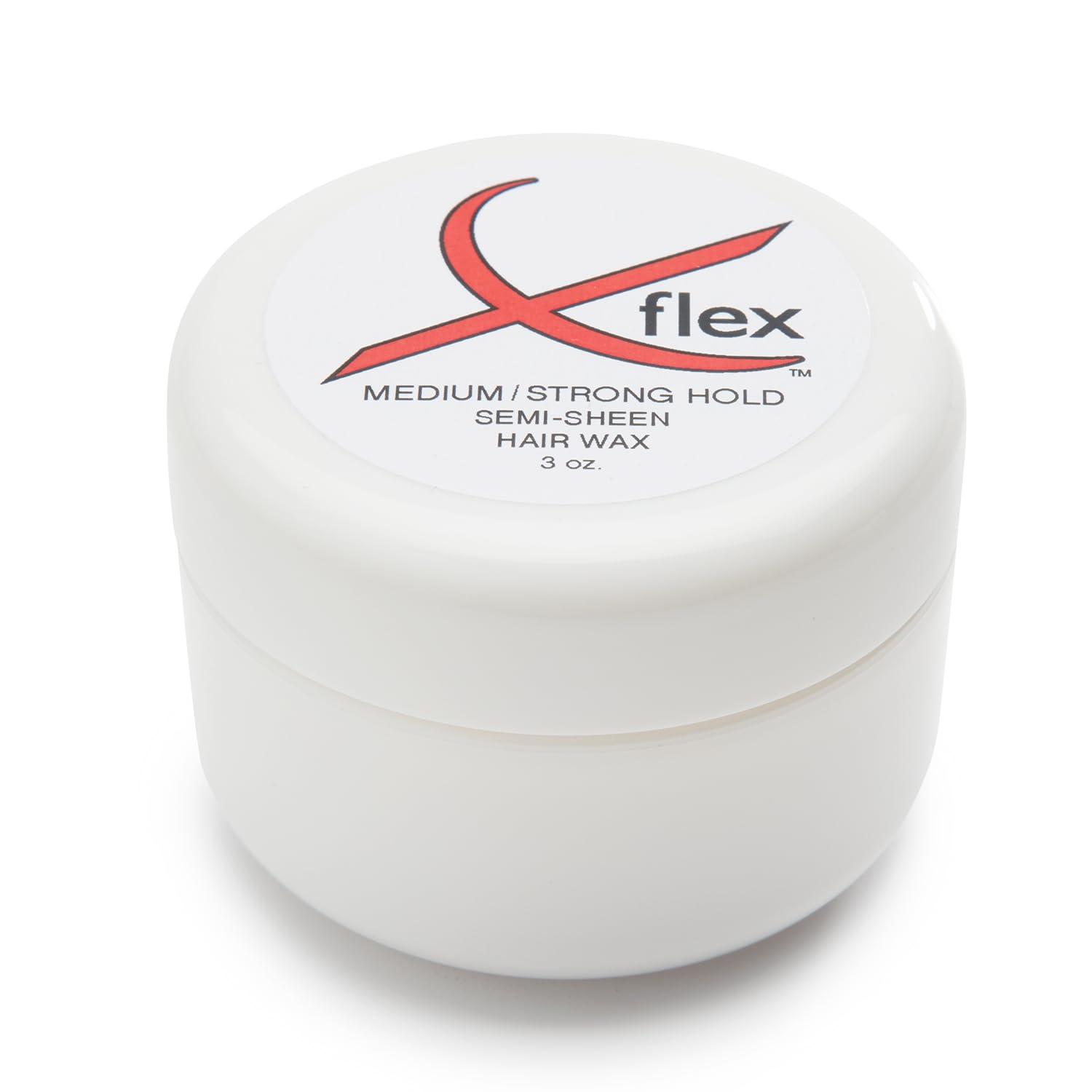 Hipsy Xflex Semi-Sheen Hair Wax Unisex Pomade Medium/Strong Hold (90g/3oz)