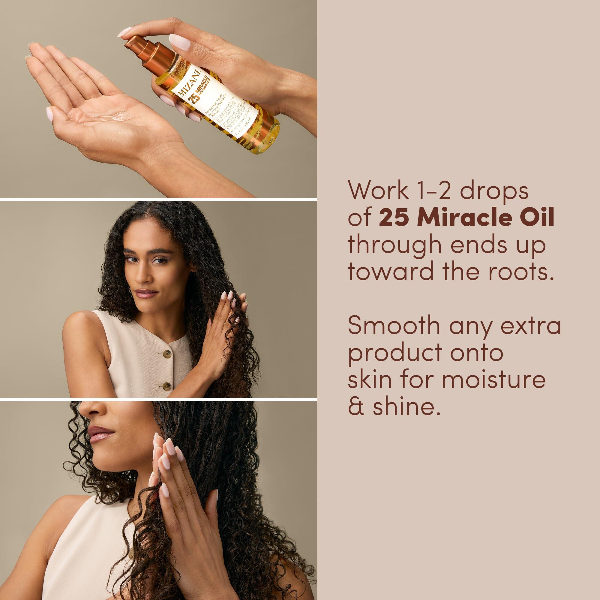 MIZANI Mizani 25 Miracle Hair Oil | Softens and Adds Shine | Lightweight | With Coconut Oil | For All Hair Types | 4.2 Fl. Oz.