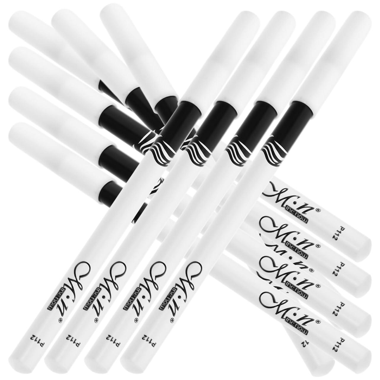 MAGICLULU MAGICLULU 20pcs White Eyeshadow Eyeliner Highlighter Eye Liner Pen White Lying Silkworm Pencil Professional Make up Pencil for Woman Makeup