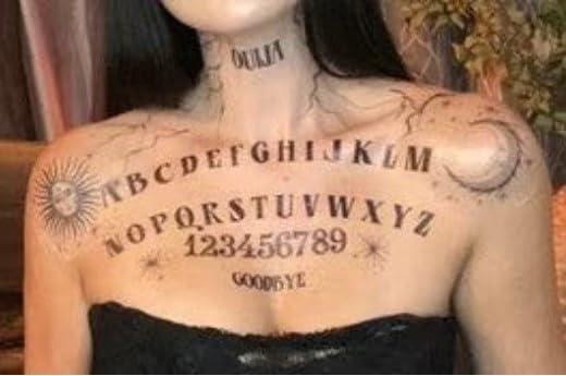 InkWear Ouija Board Halloween Temporary Tattoos - Looks real