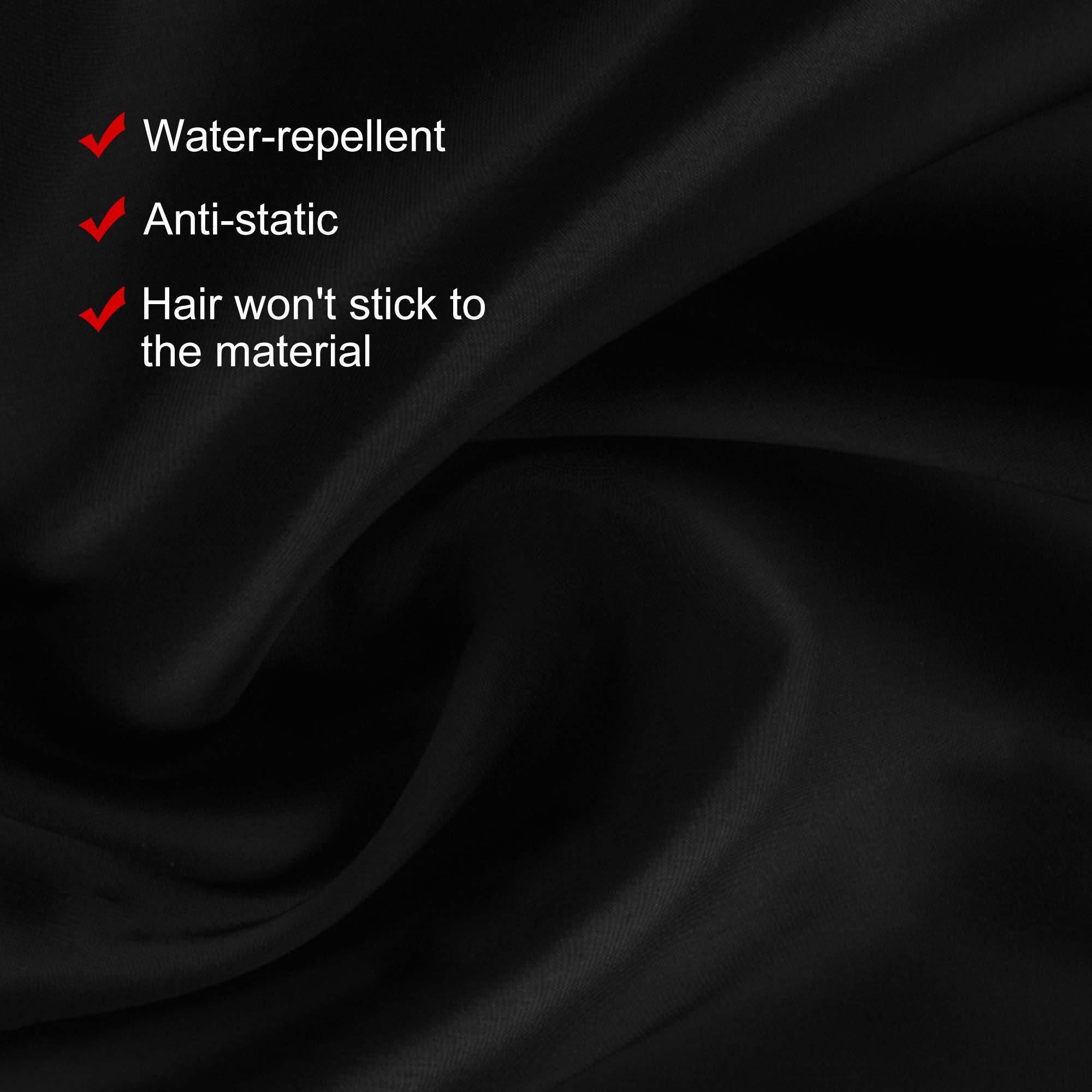 PERFEHAIR Premium Mens Barber Bundle: Stylist Vest and Grooming Jacket - Salon Quality Smock Clothing in Black