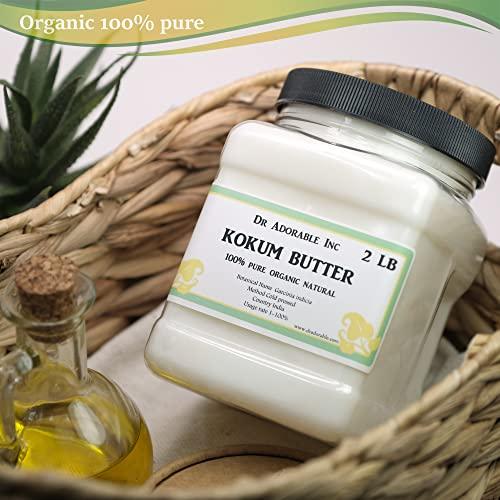 Dr Adorable Dr Adorabale - 2 lb - Kokum Butter - Raw 100% Pure Natural Premium Organic