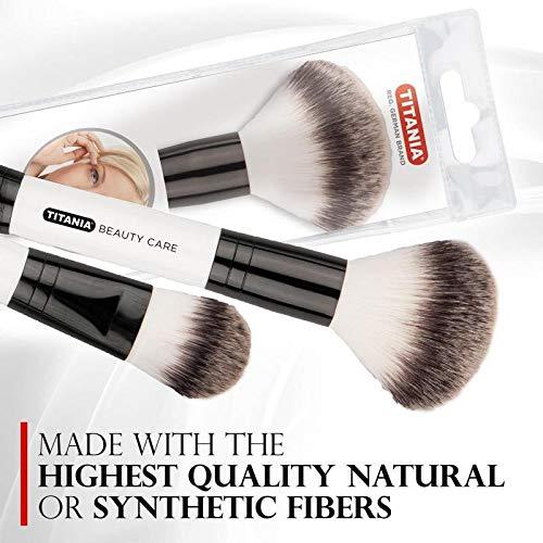 TITANIA Titania Professional Rouge Brush - Extra Wide Flatted Oval Tip Brush - Smooth & Streak-Free Makeup Application - For Daily Beauty Needs