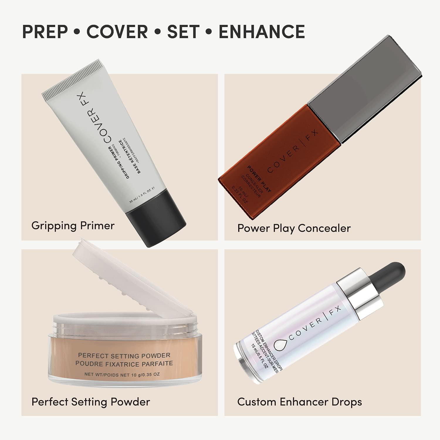 Cover FX Cover FX Power Play Concealer: Crease-Proof, Transfer-Proof Concealer Provide 16-hour Full Coverage with Powerful Pollution Defense - P Deep 5 , 0.33 Fl Oz