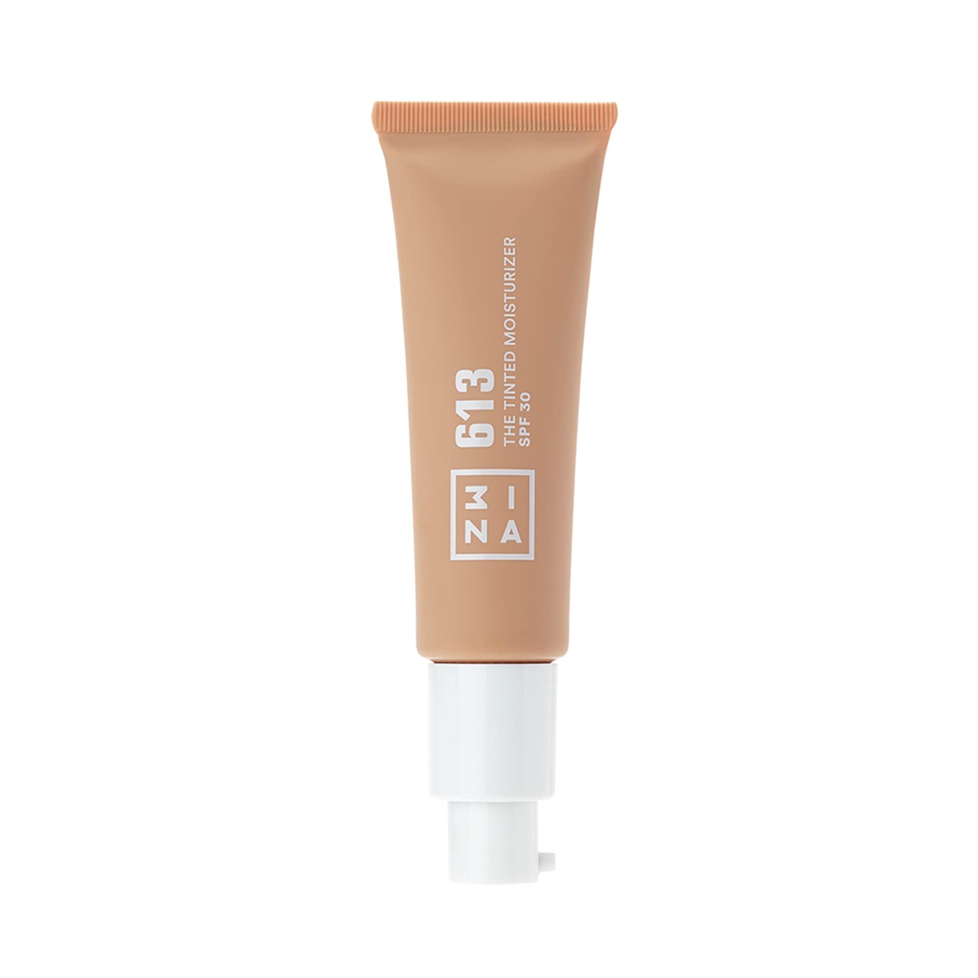 3INA 3INA 613 Tinted Moisturizer for Face with SPF 30 - Nude - BB Cream with Light to Medium Coverage - Hyaluronic Acid Moisturizer for All Skin Tones - Vegan, Cruelty and Paraben Free Make Up - 1 oz