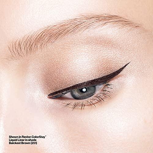 REVLON Revlon ColorStay Liquid Eyeliner, Waterproof, Smudgeproof, Longwear Intense Eye Makeup with Fine Tip, Ophthalmologist Tested, Black Brown (252)