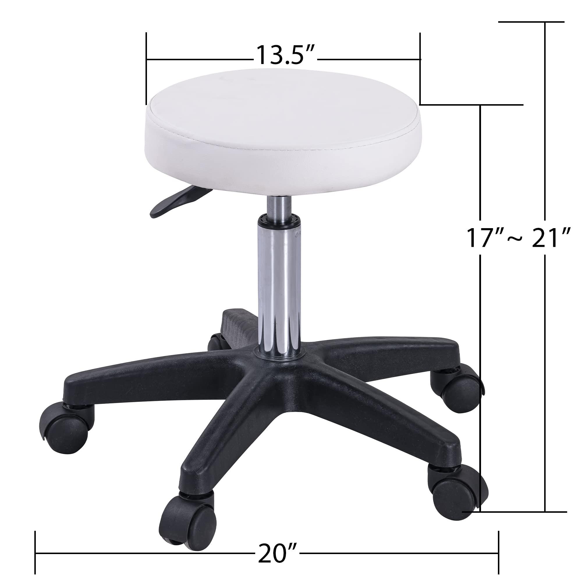 Petfu Petfu Massage Table Lash Bed Tattoo Chair with Hydraulic Stool and Two Trays, Adjustable Salon Spa Equipment Esthetician Beds for Facial Beauty Barber Client Eyelash Tech Waxing Microblading, White