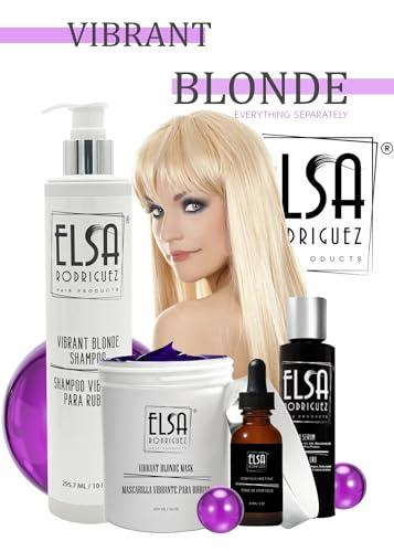 Elsa Rodriguez Elsa Rodriguez, vibrant blonde shampoo, best purple shampoo for blonde hair, purple shampoo for blondes highlights, shimmer lights shampoo, products for blonde beauty, free sulfate & parabens, 10 Oz