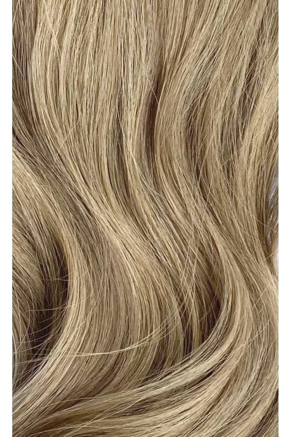 Foxy Locks Foxy Locks Cappuccino – Elegant 16" Silk Seamless Clip In Human Hair Extensions 150g