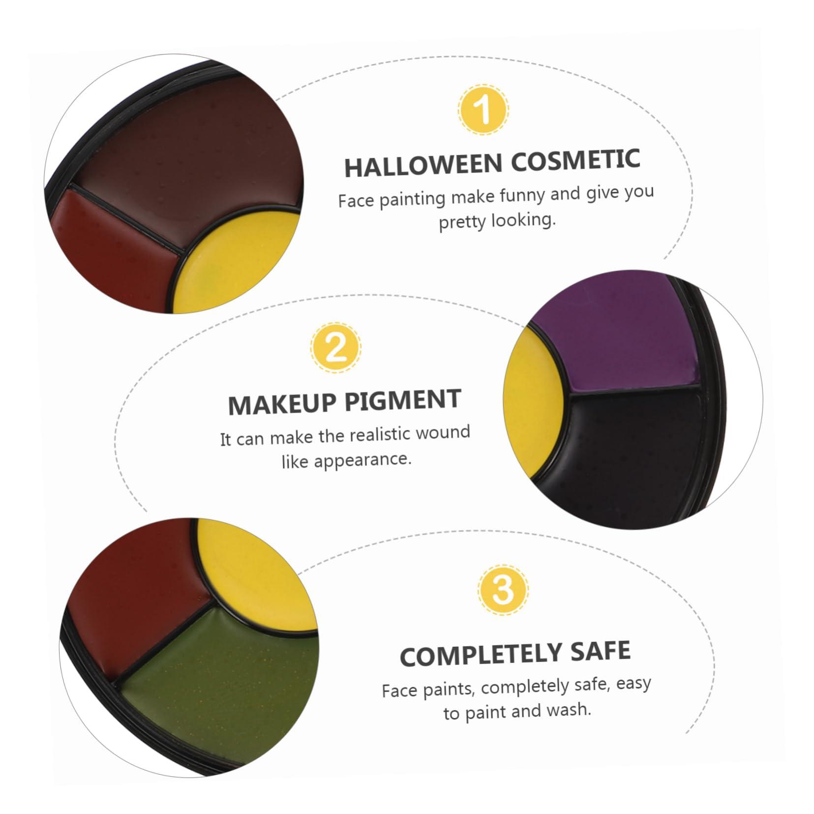 NOLITOY NOLITOY 2 Pcs Halloween Simulated Makeup Products Face Paint for Women Men Wound Cosmetic Kit