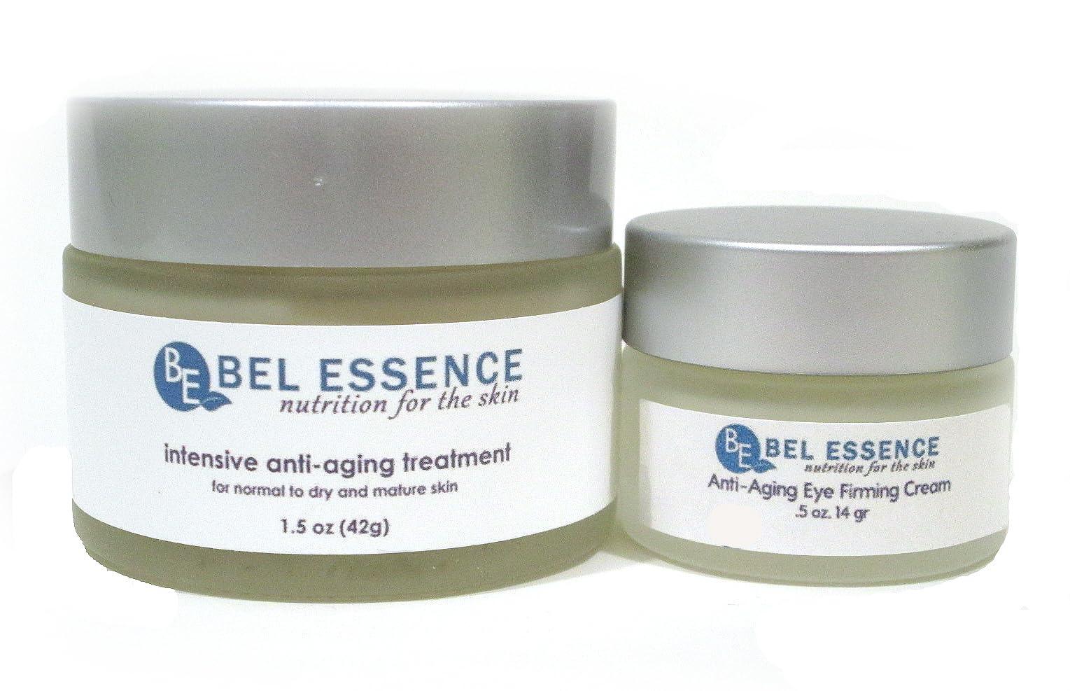 Bel Essence Bel Essence Anti-Aging Face Moisturizer and Anti-Wrinkle Eye Cream - Natural Aging Skin Care Set for Normal to Dry Skin - Hydrating Face Cream to Soothe, Firm Skin, Reduce Fine Lines -1.5 Oz/.5 Oz