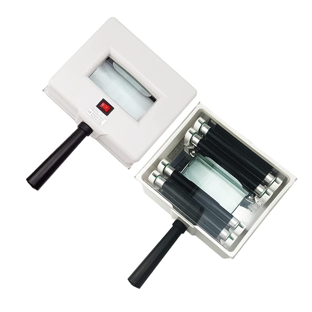 Eagou Diary Eagou Diary Woods Lamp Skin Analyzer,Magnifying Handle Woods-Lamp,UV Light for Facial Skin Analyze Facial Detector with Black Shade Cloth