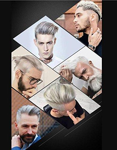 Acosexy YHMWAX Fashion Silver Gray Hair Wax Pomade - Colorful Disposable Natural Hair Styling Gel for Party, Cosplay, Masquerade