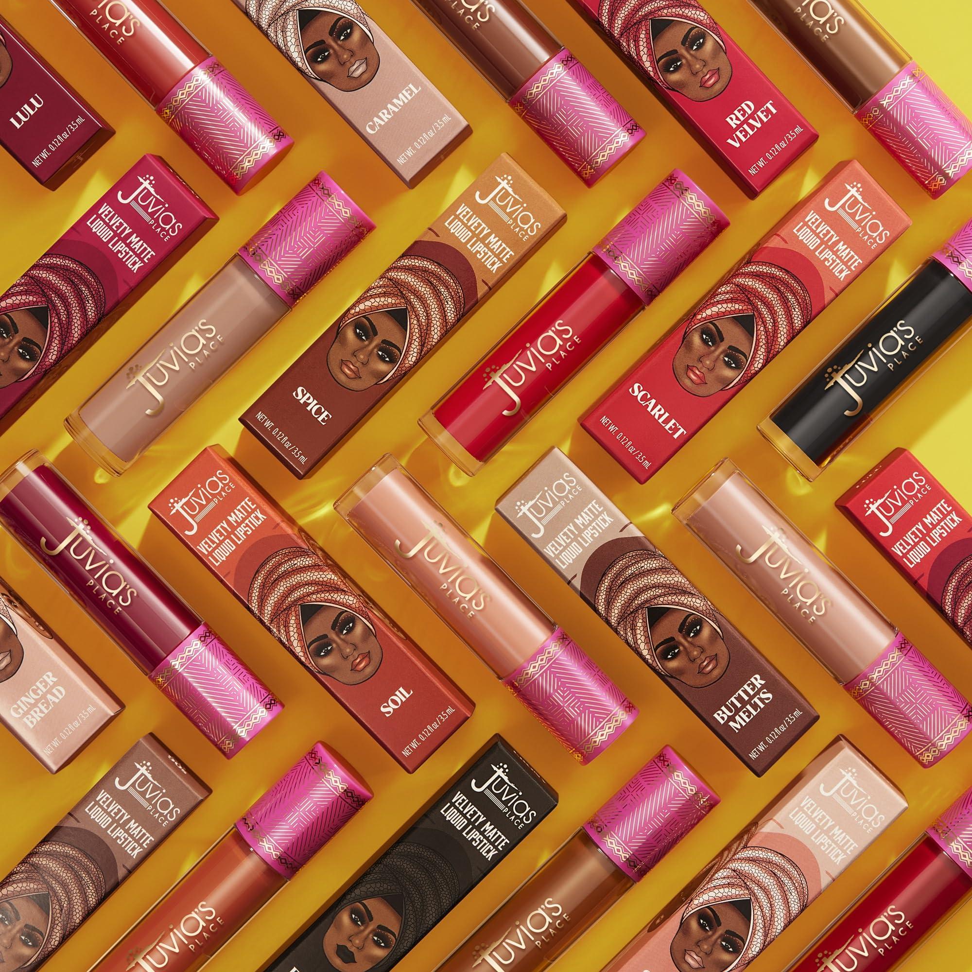 Juvia's Place Juvia's Place Velvety Matte Liquid Lipstick Soil - Hydrating, Long-Wearing, Velvety Soft & Feather Light - Hyperpigmented Creamy Matte Lipstick for Women