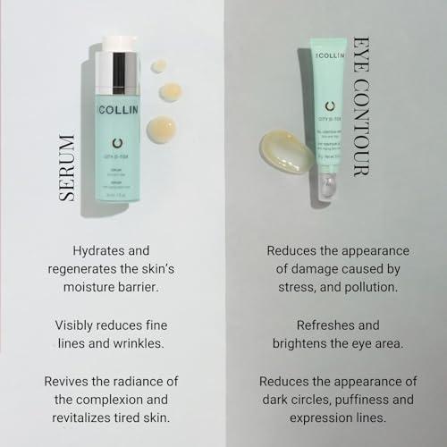 G.M. COLLIN G.M. COLLIN City D-Tox Serum | Urban Face Serum | Hydrates & Visibly Reduces Fine Lines & Revitalizes Dull Skin | Restores Skin Comfort