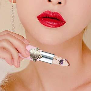 Aooba 6Pcs Flower Jelly Lipstick Set Moisturizer Temperature Color Change Lip Gloss Long Lasting Lipsticks for Women Girls