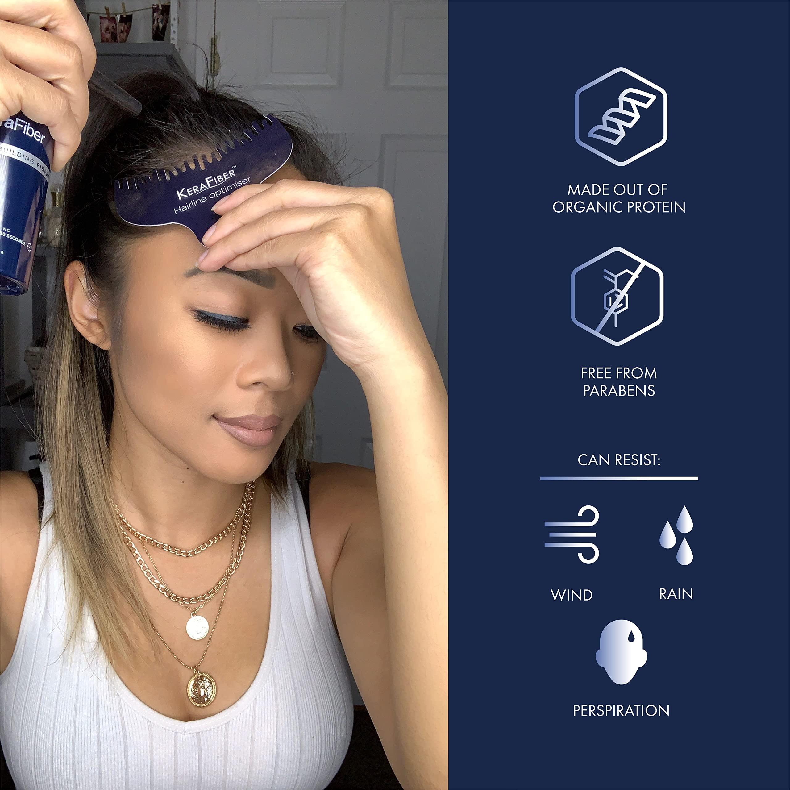 KeraFiber KeraFiber Professional Hair Building Fibres - Natural Keratin Hair thickener Fibres, Hair Powder for Men and Women, Full Head of Hair in 30 Seconds-Hair Fibres Auburn (28g/0.98oz)