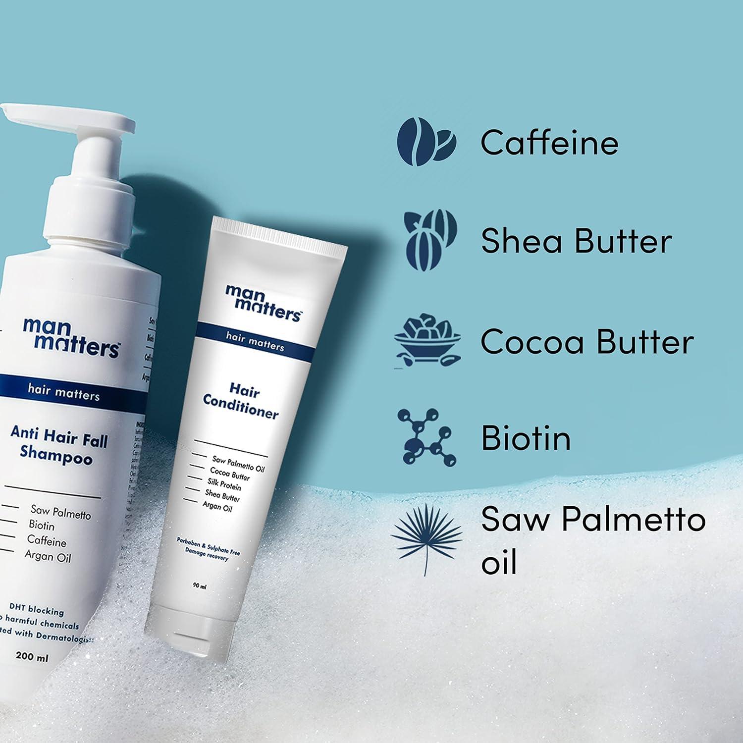 Generic JAY Anti Hair Fall Shampoo And Conditioner For Men|Dht Blocker|Helps In Deep Nourishment And Frizzy-Free Hair|Sls&Paraben Free|Pack Of 2|300Ml Shampoo And 90Ml Conditioner,390 Grams