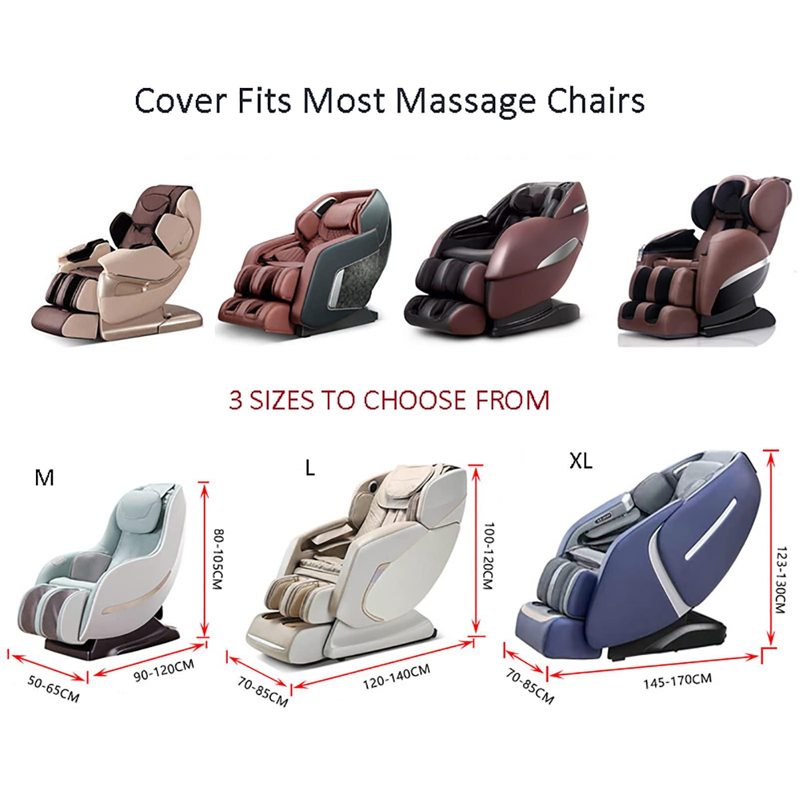 EYHOME EYHOME Massage Chair Cover,Full Body Shiatsu Massage Chair Cover,Universal Stretch Recliner Chair slipcover,Waterproof Massage Chair Protector Cover,Purple,XL