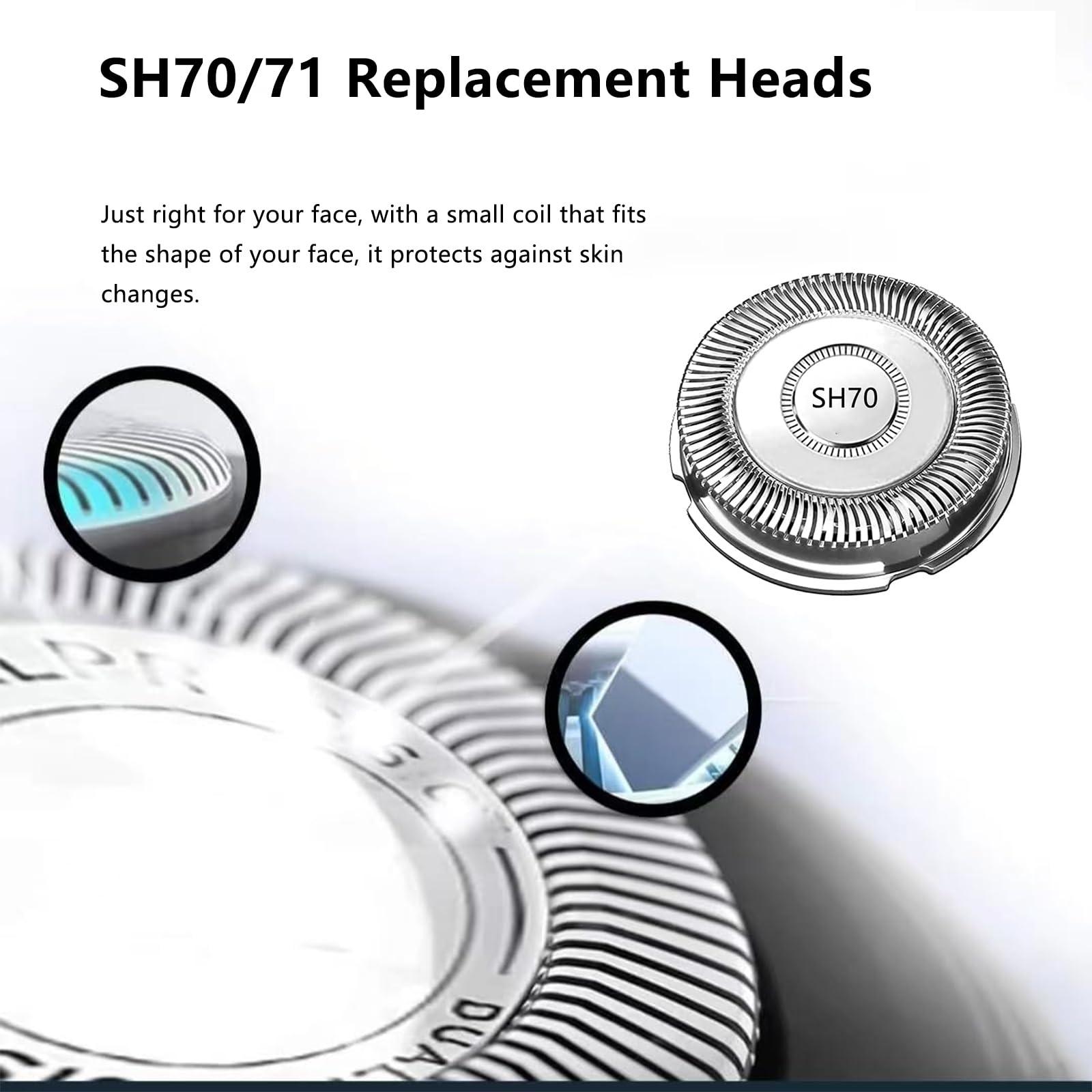 CIELONI SH70/71 Replacement Heads Blades Compatible with Philips Norelco 7000 Replacement Heads,New Upgraded for 7000 Replacement Heads, SH70 Replacement Blades for 7500 S7370 S7371 S7720 and SW7700[6 Pack]