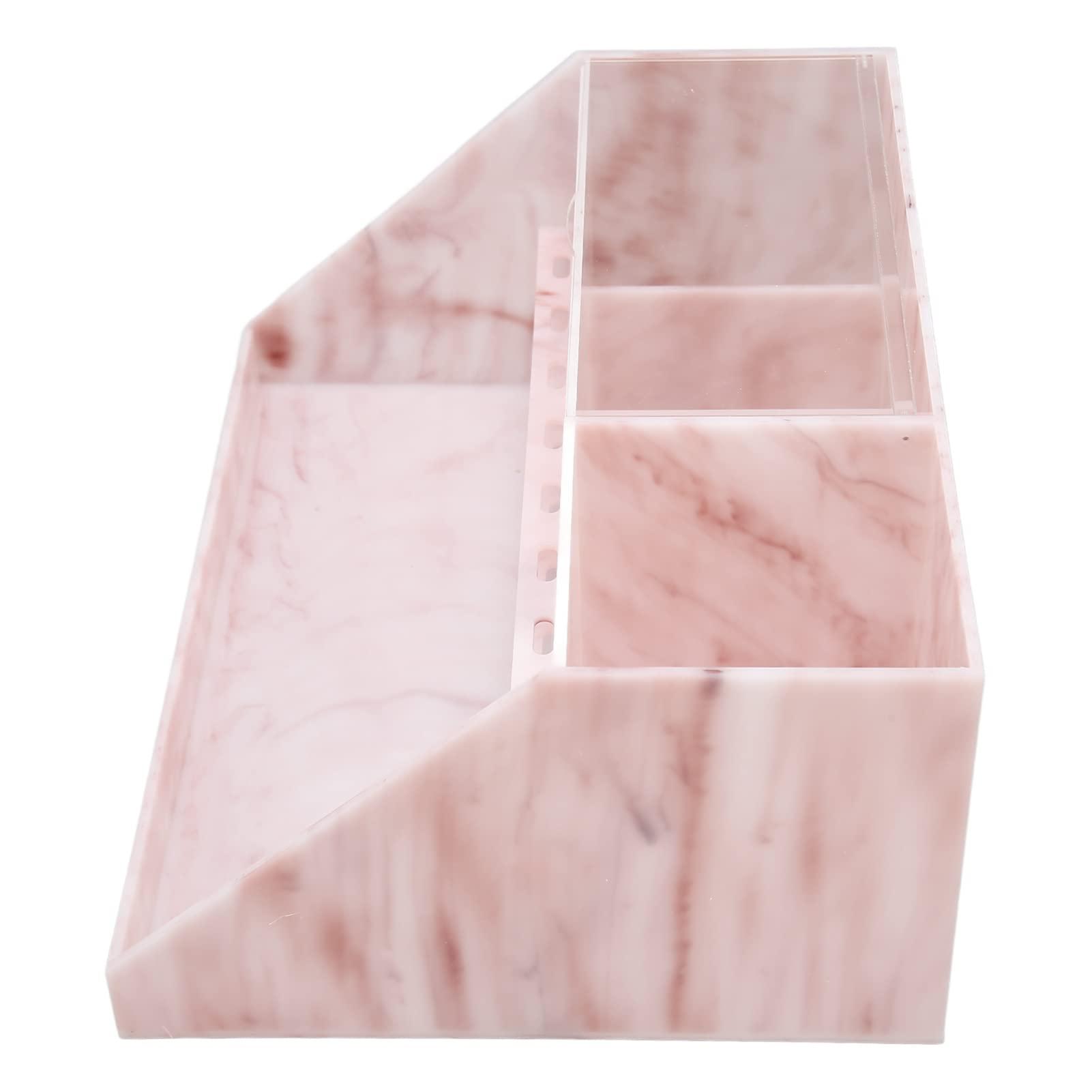 NSXAYIWE Eyelash Beauty Organizer, Dustproof Acrylic Lash Tray with Transparent Flip Cover, Lash Storage Organizer for Grafting Lash Extension, Home Eyelash Salon