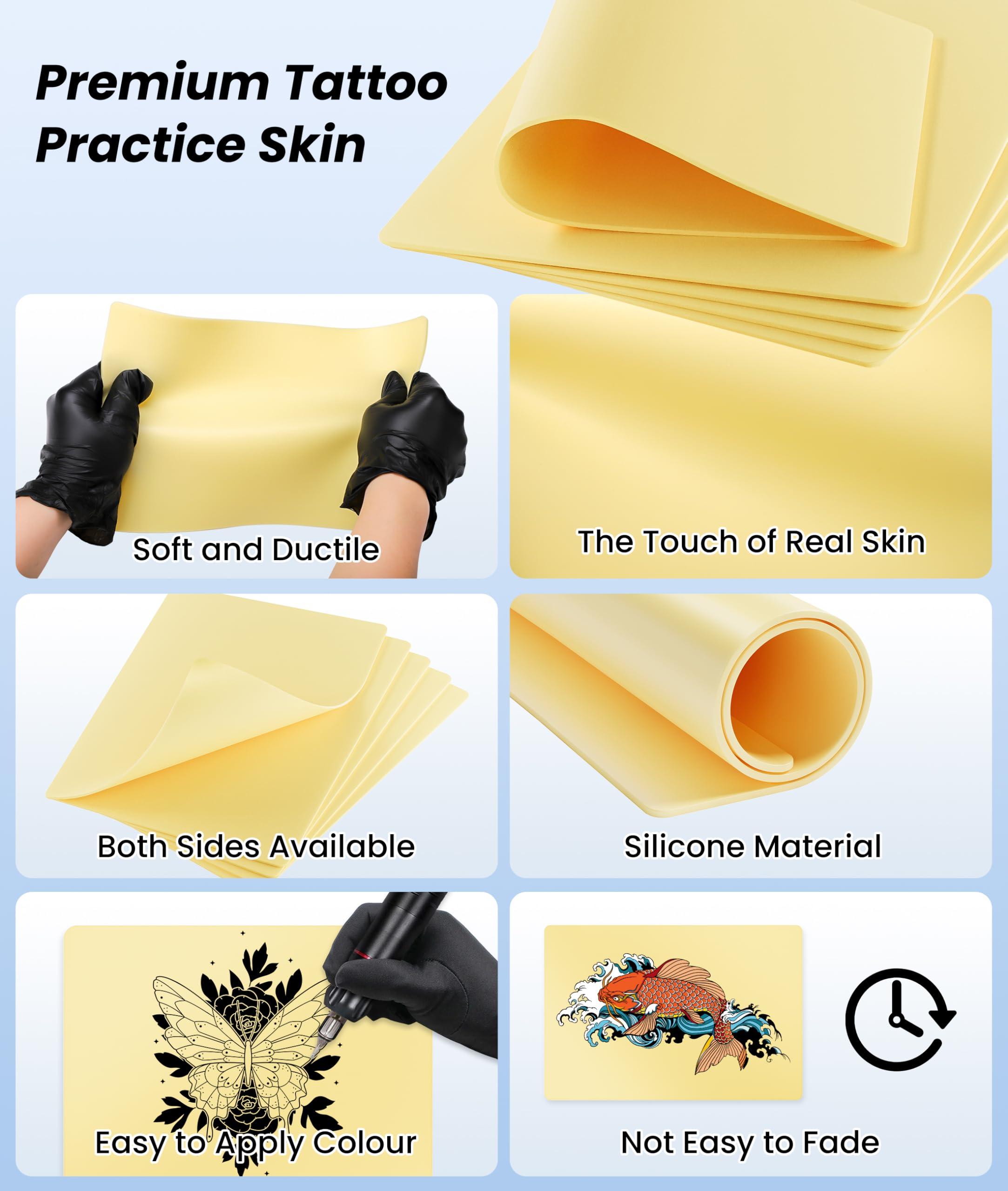 Phomemo Phomemo Tattoo Stencil Printer with Case & 3MM Blank Tattoo Practice Skin & Tattoo Stencil Paper, M08F Bluetooth Tattoo Stencil Printer for Tattooing, Compatible with Phone & PC