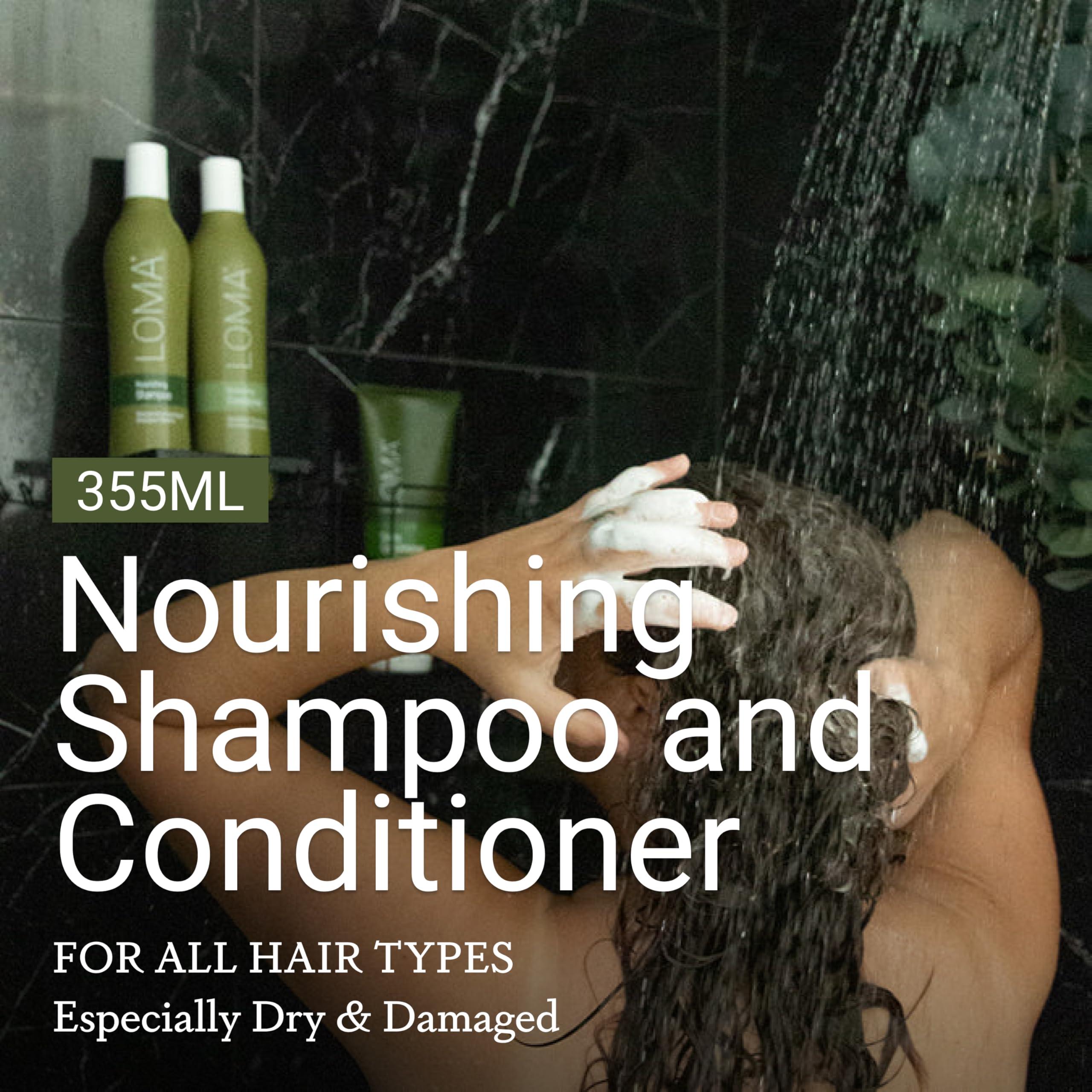 LOMA LOMA Nourishing Shampoo and Nourishing Conditioner (DUO PACK) 12 Ounce Each