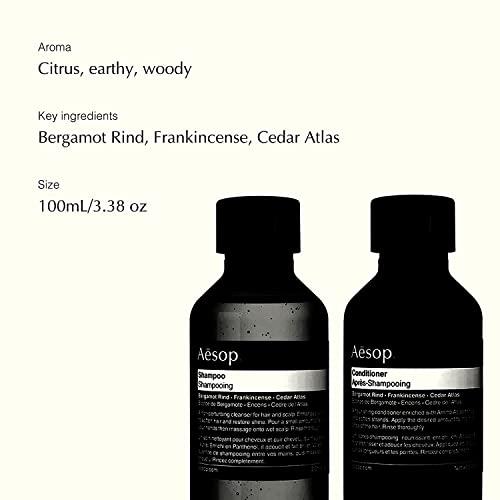 Aesop Aesop Shampoo & Conditioner | 100mL/3.38 oz | Paraben-Free, Cruelty-Free & Vegan Hair Shampoo & Conditioner