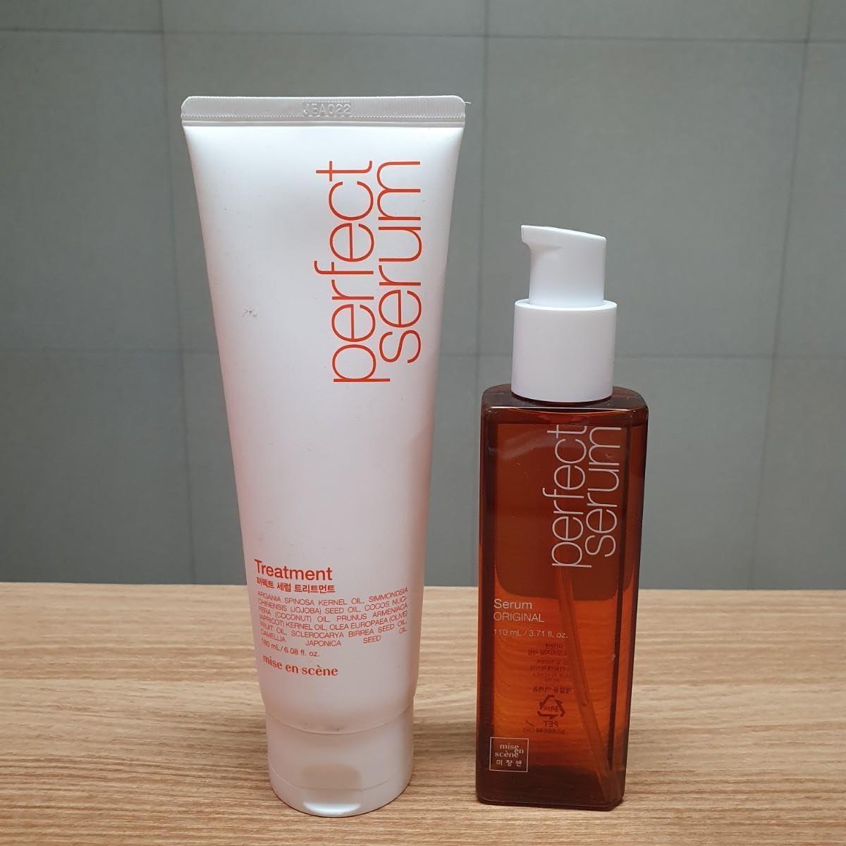 Generic Generic Bundle - Perfect Repair Set (Oil Hair Serum 80ml + Hair Treatment 180ml) with Oil blotting Papers, Transparency