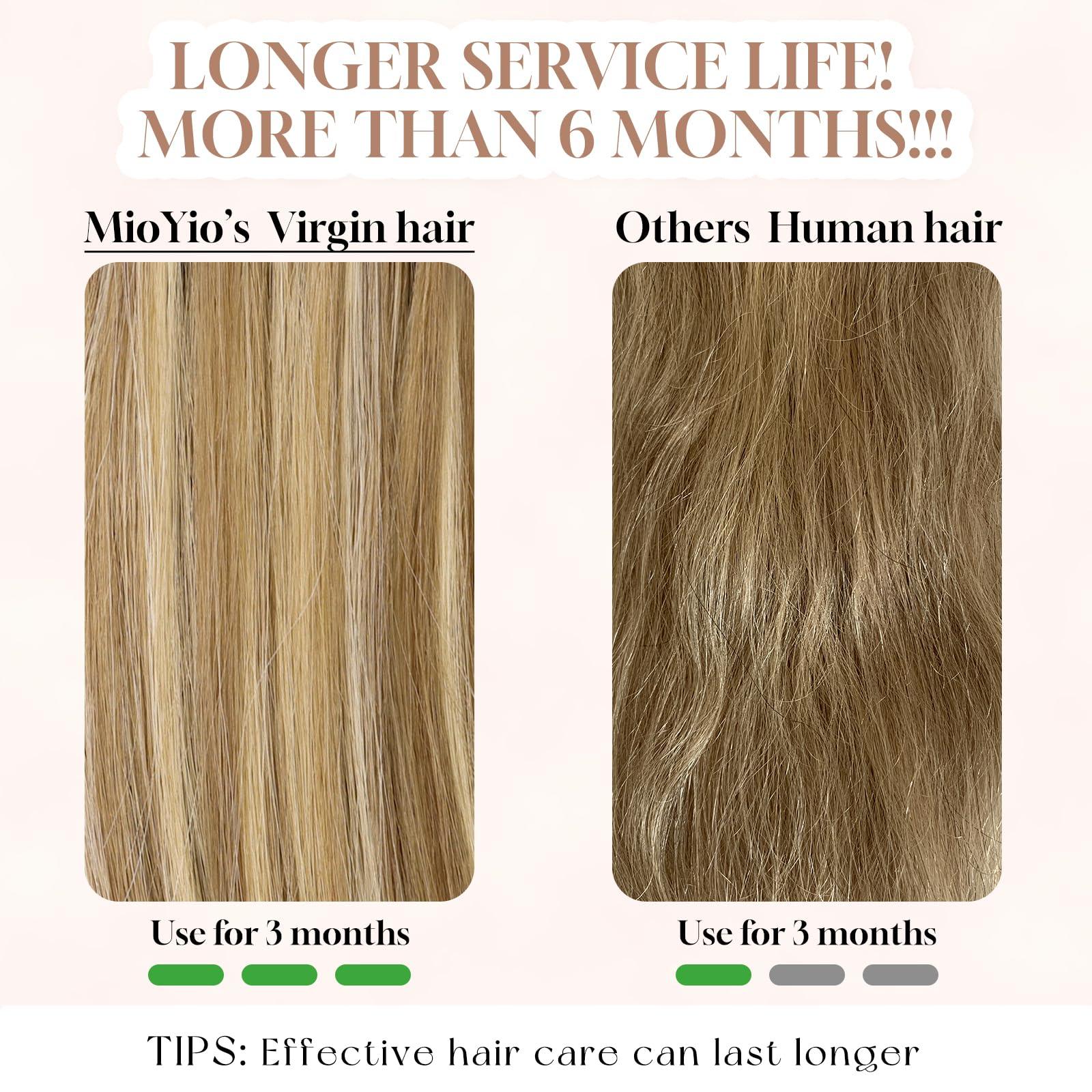 MioYio MioYio Microlink Hair Extensions Human Hair 99j Red 30g/Pack Micro Link Remy Hair 18 inch Micro Hair Microbead Micro Loop Hair Extensions Real Human Hair Soft and Glossy Longer Life