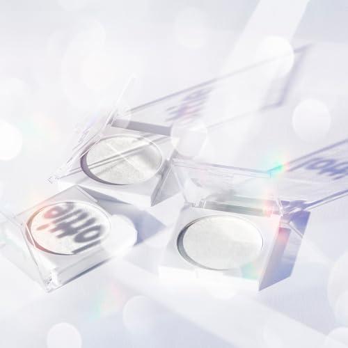 Lottie London Lottie London Diamond Bounce Highlighter in Frosted, Ultra-fine Gel-powder Highlighter with Silver Shimmer for an Icy Iridescent Highlight