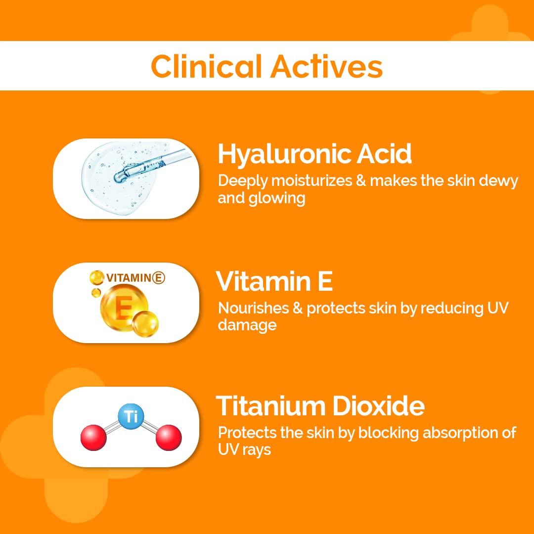 The Derma Co The Derma Co 1% Hyaluronic Sunscreen Aqua Gel with SPF 50 & PA++++ | Broad Spectrum UVA/B & Blue Light Protection | Lightweight & Quick Absorbing with Vitamin E | 1.76 Oz/50g