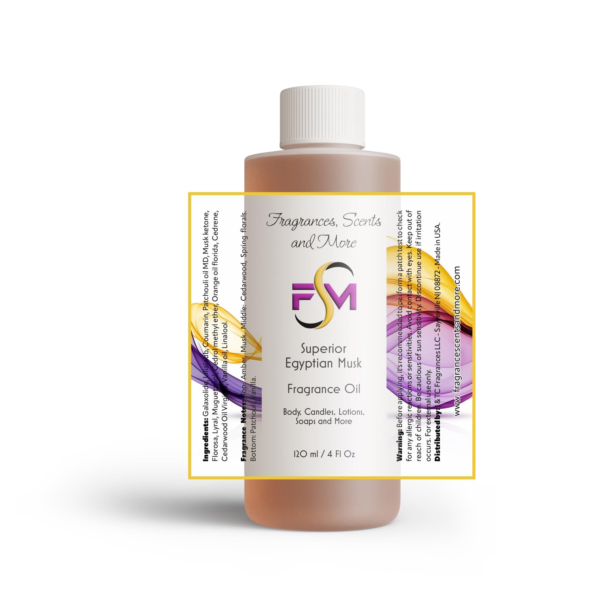 Fragrances, Scents and More Superior Egyptian Musk Fragrance Oil - 4 Fl Oz Plastic Bottle (120ml)