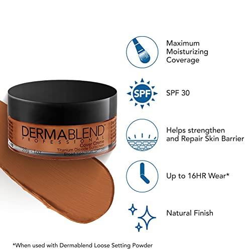 Dermablend Dermablend Cover Creme High Coverage Foundation with SPF 30, 65W Golden Bronze, 1 Oz.