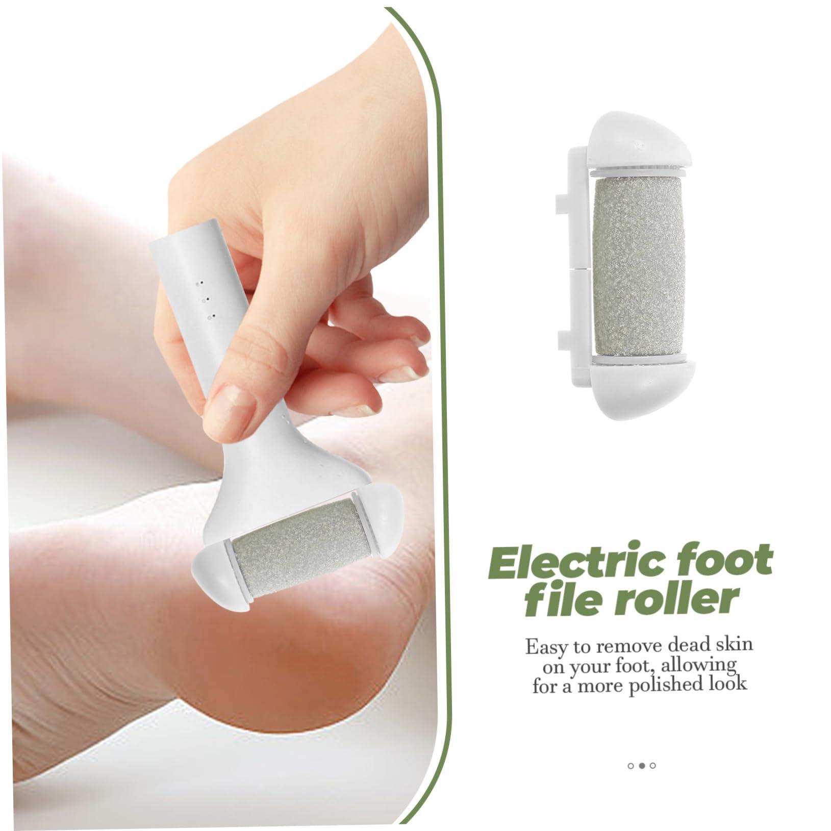 IWOWHERO IWOWHERO 5pcs Electric Foot Grinder Accessories Cuticle Electric Foot File Roller Glove Heads Electric Drill Bit Sharpener Electric Pedicure Electrical Tools Pedicure Supplies Plastic Grey