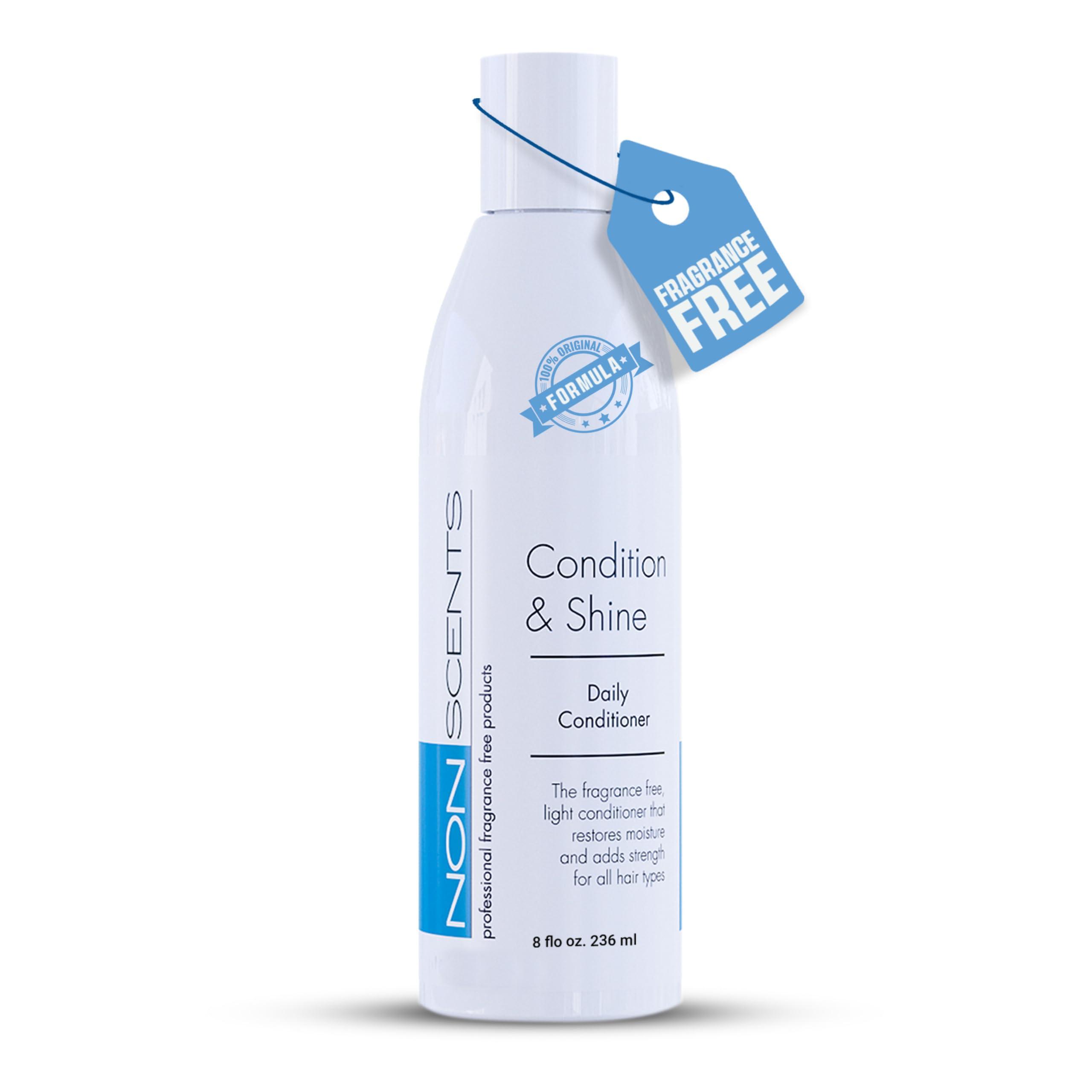 Nonscents Professional Fragrance Free Products Nonscents Original Formula Natural Conditioner for Dry Hair, Cleansing for Women & Men, Cruelty-Free & Sulfate-Free Unscented, Made in USA