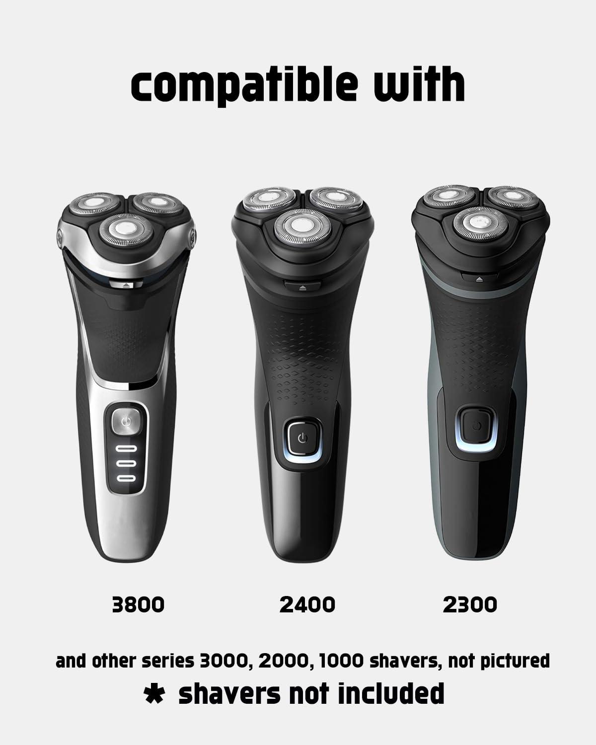 uijino SH30 Replacement Heads Compatible with SH30 Philips Norelco Replacement Blades Compatible with Norelco Replacement Heads, Norelco 3000 Replacement Blades for Philips Norelco Shaver 2400 3900, 9 Pack