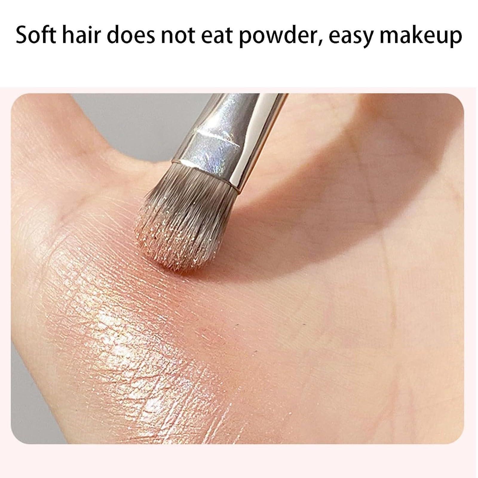 LuxeOne Beauty Brushes, 101 Foundation Brush, A506 Concealer Brush, Angie Hot & Flashy A506 Concealer, Angled Under Eye Concealer Brushes, Beauty Foundation Contour Conceal Makeup Brush Set (2PC)