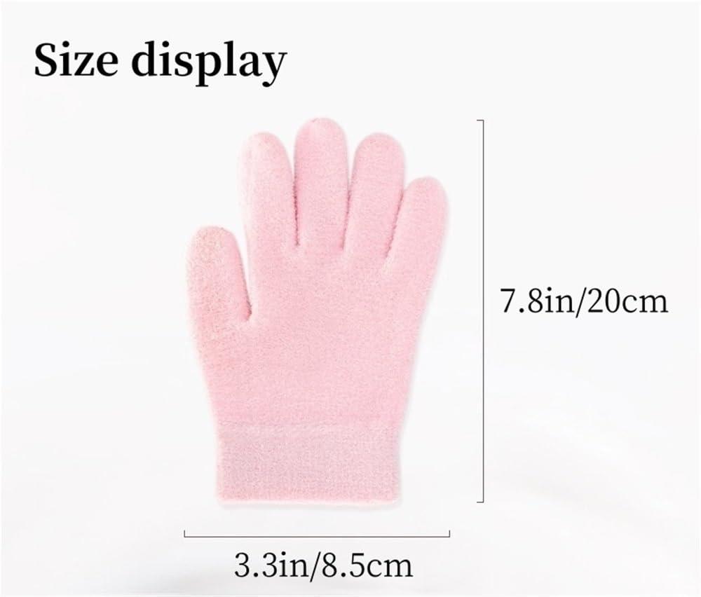 NinthAvenue Basics 1 Pair Moisturizing Gloves with Gel LiningDry Hand RepairHydrating Cracked Hand Healing GlovesSoft Hydrating & Infused Gel Spa Gloves(Pink)