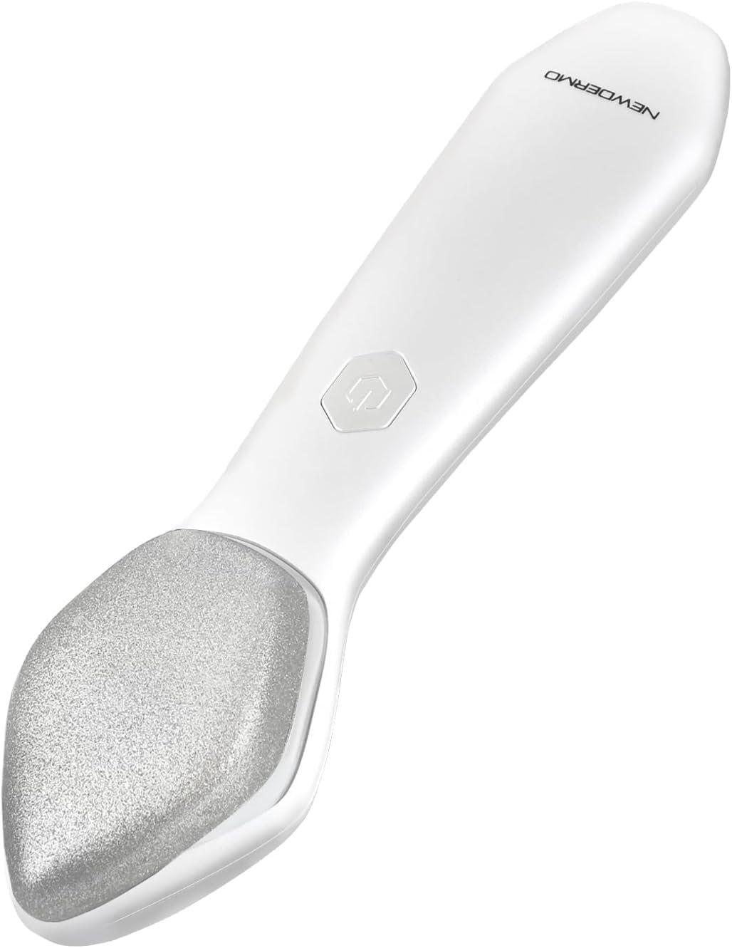 NEWDERMO NEWDERMO Microdermabrasion Machine Pro, Large Diamond Electric Microdermabrasion Wand Tool With Red Light Therapy & 3 Levels Frequency for Face Body Exfoliate Skin Care(White)